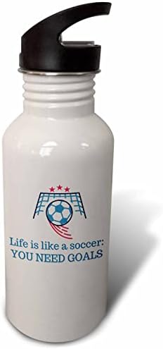 3drose nogometni tekst života je poput fudbala, potreban vam je cilj - boce za vodu