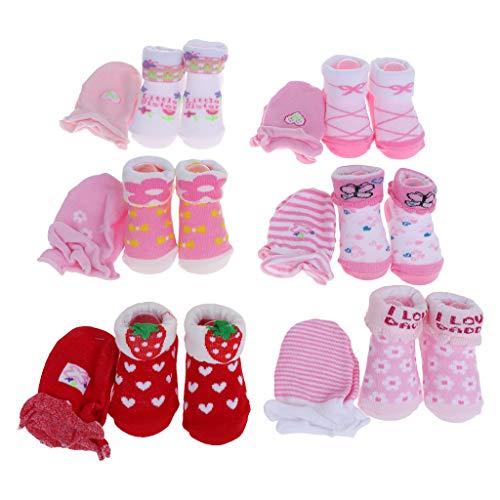 Sterose 1 set za dječje čarape Rukavice sprječavaju ogrebotine tople zimske jeseni mekani prozračni crtani crtični modni novorođenčad