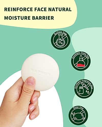 SAPHUS Cleanse Bar za pranje lica, bez mirisa aminokiselinski sapun za čišćenje lica za osjetljivu kožu i djecu, balansiranje, bez