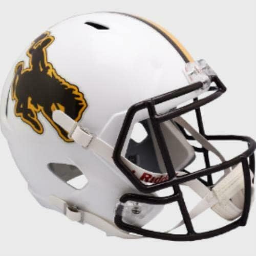 Wyoming Cowboys Riddell VSR4 replike fudbalske kacige u punoj veličini