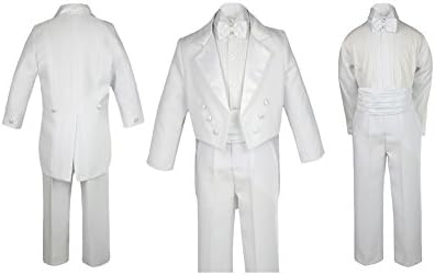 UnoutUX Boys odijeva bijeli Cummerbund luk kravata TUXEDOS baby toddler tinejdžer S-20