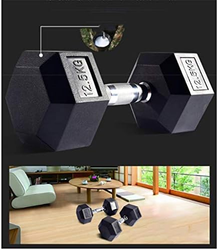 GDD Set težine bučica za bučice, muške i ženske šesterokutne bučice od livenog gvožđa, težina vežbanja za jezgro i trening snage