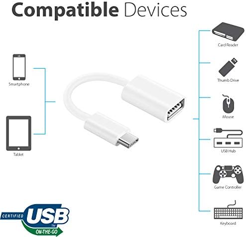 OTG USB-C 3.0 adapter Kompatibilan je sa vašim Xiaomi RedMI napomena 11e za brzu, provjerenu funkcije višestruke upotrebe kao što