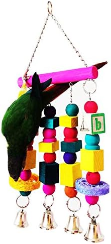 Hyety PET Parrot Swing Toy ptica Chew Toy Macaw Afrički Greys Budgies Kockatiels Conture Funny Cages Toy grickanje čišćenja zuba