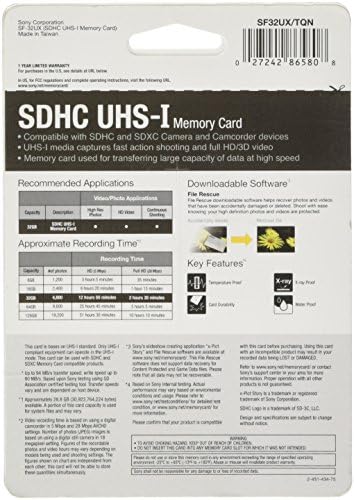 Sony32gb SDHC UHS-1 klasa 10 memorijska kartica