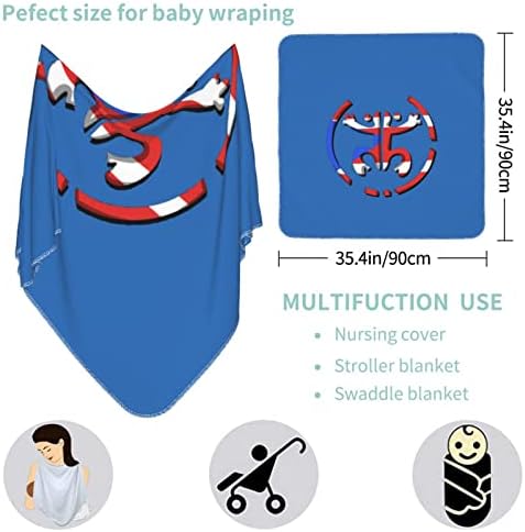 Puerto Rico Frogflag Baby pokrivač za prijem za bebe za novorođenčad novorođenče sa omotačem