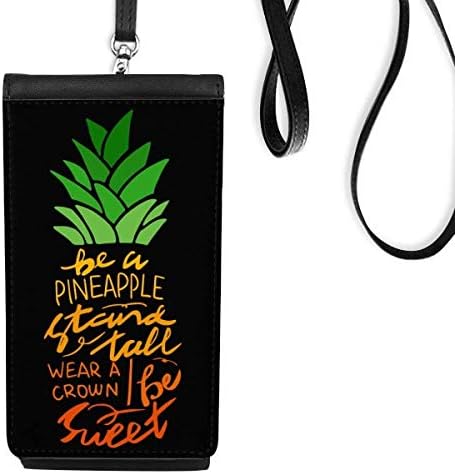 Budite postolje od ananasa visoki citat telefon novčanik torbica viseće mobilne torbice crni džep