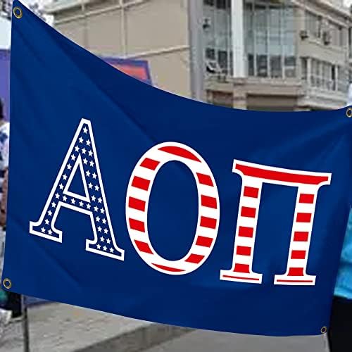Rabljeni za alfa Omicron PI 3 × 5FT Amerika zastava sa četiri mesinga za plavu pozadinu Dvostruki baner ukrasa