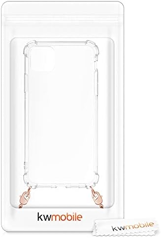 KWMobile futrola Kompatibilan sa Apple iPhone 11 Pro Max - Crossbody Case Clear Prosparent TPU telefon s metalnim lancem - prozirna