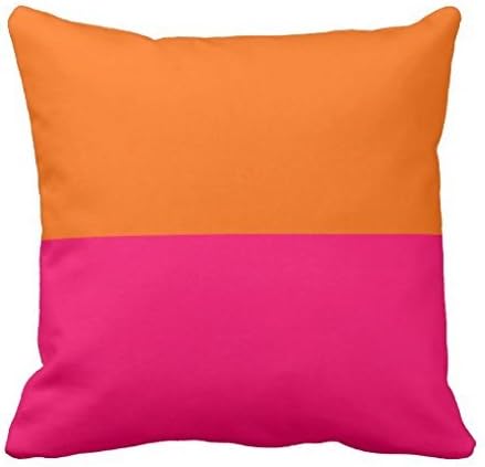 Abaysto Polurand narandžasta i svijetla ružičasta jastučna kutija za jastuče 18x18 inča
