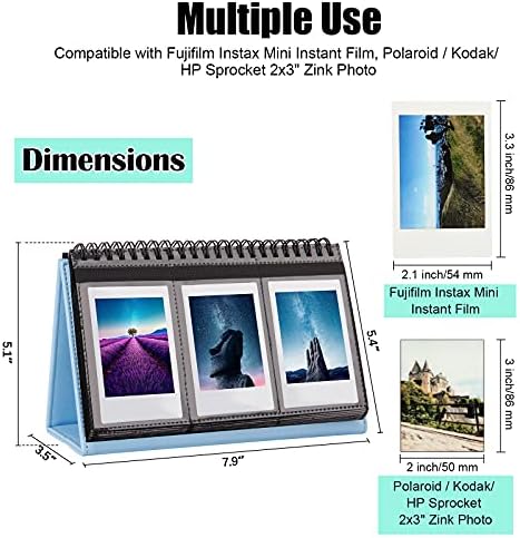 2packs instax mini photo album 96 džepovi kalendar Album za Fujifilm Instax Mini 11 90 70 50S 26 25 9 8+ 7S Instant kamera