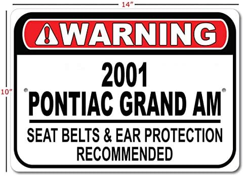 2001 01 Pontiac Grand Am Seat Betl Preporučeni brz auto, metalni garažni znak, zidni dekor, GM Zist automobila - 10x14 inča