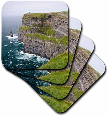 3drose cst_81998_1 Limerick, Irska, Cliffs of Moher, Atlantic Ocean-Eu15 MWR0006-Micah Wright-mekani podmetači, set od 4