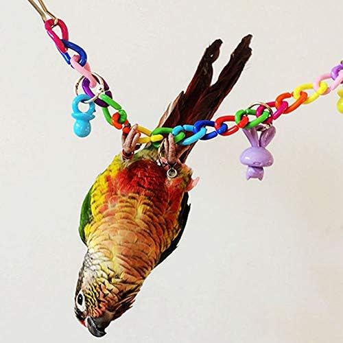 TZOOU PERTICE SWING Igračke, 3/4 / 5pack 35cm Šarene ptice igračke papagane ljuljačke kavezu igračka penjačka igračka ptica užad u