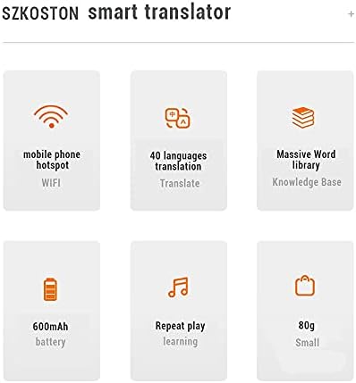 LYSLDH 40 višejezični trenutni glasovni Prevodilac prijenosni Pametni glasovni Prevodilac Online učenje ruskog jezika
