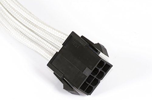 Phanteks 8 do 8-pinski VGA Premium Produžni kabl sa rukavima 19.68 dužina, Bijela