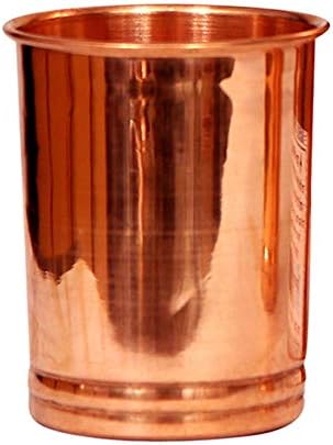 Plain Copper Glass Tumbler,Serveware & amp; Drinkware Set, Ayurveda 300 ml Set od 4