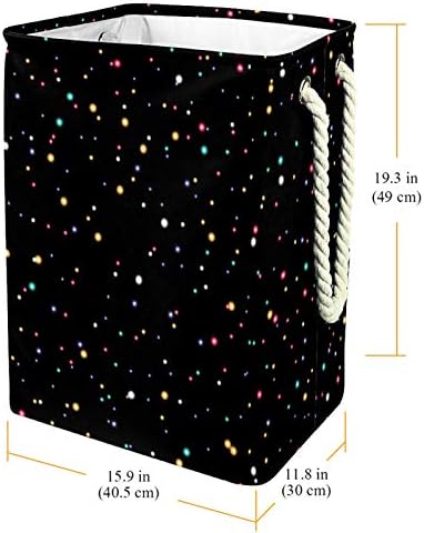 DEYYA vodootporne korpe za veš visoke čvrste sklopive apstraktne šareni print Hamper za odrasle djecu Teen Boys djevojčice u spavaćim