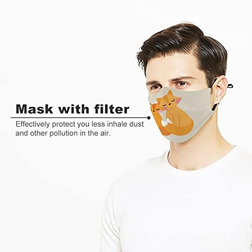Moden višekratna periva sigurnosna Odjeća maske prašine navlake za usta Print slatki par životinja crtana lisica za zdravlje štitnici