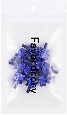 FavordRory 6 -32 Anodizirani aluminijski palci, Kompjuterski kalub, vijci, plavi, 10 kom