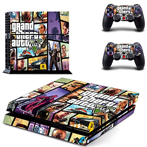 Za PS5 disk - Igra Grand GTA Theft i auto PS4 ili PS5 naljepnica za kožu za PlayStation 4 ili 5 konzola i kontrolera naljepnica Vinil