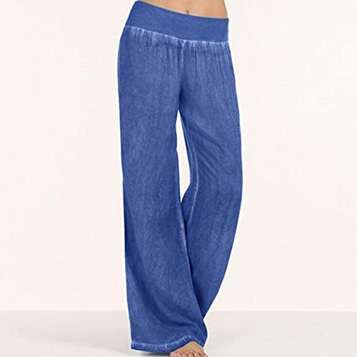 Xiloccer ženske ležerne hlače 2021 jogger hlače visoke strukske hlače za rad Elastic Plus veličine široke noge pantalone za letnje