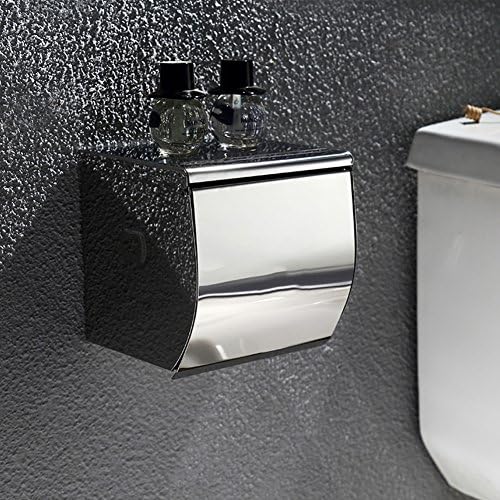 WOO nosač za roll, držač od nehrđajućeg čelika, srebrni držači za toaletni papir, vodootporan za upotrebu u kupaonicama, toaletni