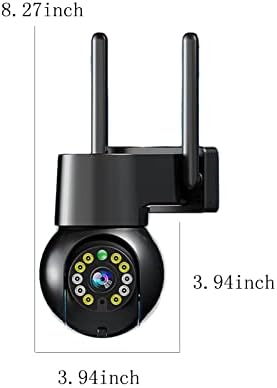 Vanjska kamera Bežična dvostruka traka vodootporna kamere za kućnu sigurnosnu trepću kameru sa noćnim vidom, otkrivanje pokreta, WiFi