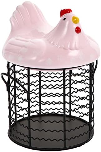 HANABASS Crni dekor kontejner za užinu Kreativni držač za jaja kutija za odlaganje jaja voće povrće korpa za odlaganje keramički držač