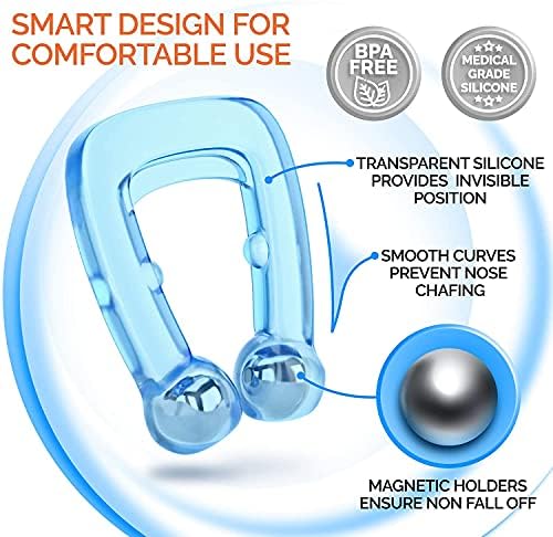 Lyplus Anti hrkanje nosa, magnetski anti hrkani uređaj - 4 pakovanje 2022 Nova verzija