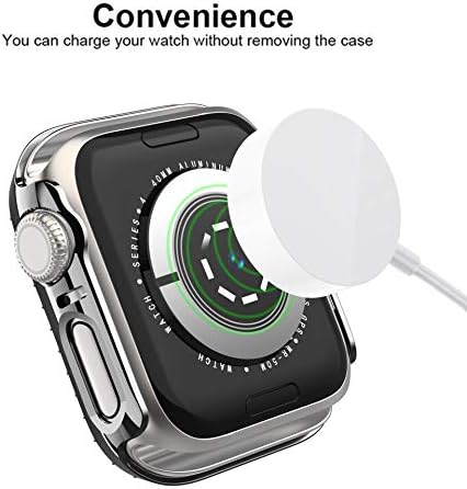 [1-paket] Aladrovi Bling Tvrdi okvir branika Kompatibilan sa Apple Watch 42mm futrolom, Dvostruki redni sjajni kristalni dijamanti