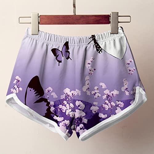 Swim Hotcks za Ženska kupaći kostimi, cvjetni kratke hlače Ljetne casual atletske kratke hlače Hlače za trke Shorts Teretane hlače