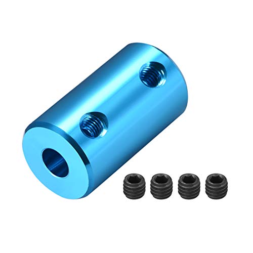 UXCell 4mm do 5 mm bublotični set krutih spojki vijak L25XD14 Aluminijska legura, priključak za spoj osovine za 3D pisače, motorna