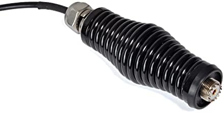 HYS opružni Crni nosač cijevi za teške uslove rada sa SO239 za HF / UHF / VHF CB UHF muški bič/Antena od fiberglasa, W / L-rupa za