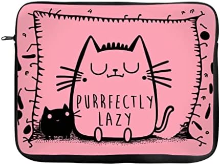 Burfectly 2-suded print Mac Book Pro 16 rukava - Lazy Cat laptop rukav - Cat Graphic Mac rukava s knjigama