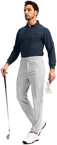 Pudolla muške pantalone za Golf rastezljive trenirke sa džepovima sa patentnim zatvaračem Slim Fit Work Casual Joggers pantalone za