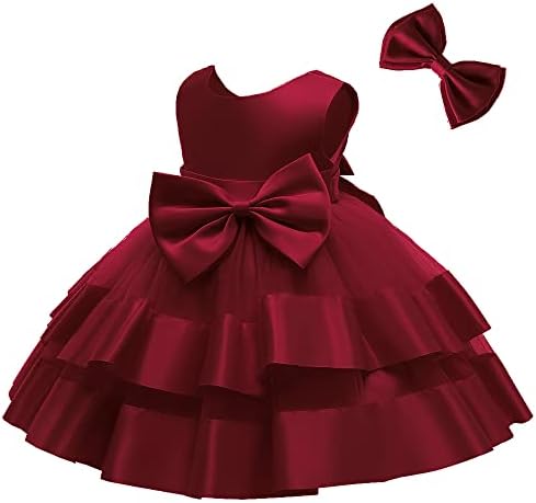 Pideno 3M-6T Toddler Djevojka Bowknot Backlex Tutu Haljina ruffle čipke Tulle haljine za zabavu sa zadiranjem sa pokrivačem