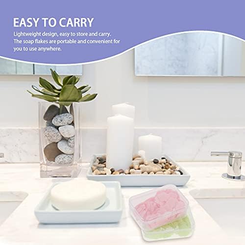 Healifty 6kom prijenosni sapun papirni list za jednokratnu upotrebu sapunska pahuljica putovanje planinarenje pranje ruku toaletna