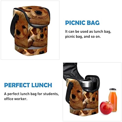 Guerotkr torba za ručak za žene, kutija za ručak za muškarce,ženska kutija za ručak, uzorak životinjskog psa