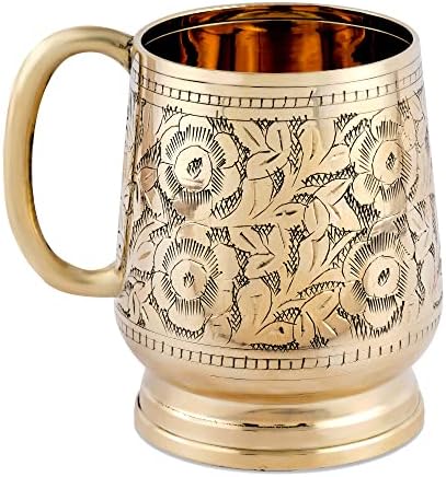 Cestandiq, mesingani njemački stil pivo Stein | Ručno izrađena mesingana antikva velika piva Stein šolja | Najbolji poklon cinkarda