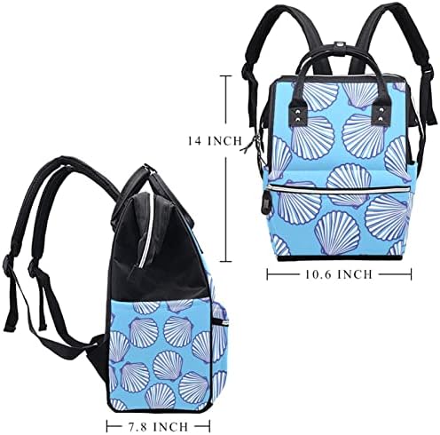 Plaža Conch morska puževa uzorka rugarska torba ruksak za bebe nazivne torbe za promjenu multi funkcije Veliki kapacitet putnička