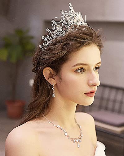 Vjenčana kruna za mladenku vještački dijamant princeza tiara za žene prom Queen Crown Pageant-svadbena vjenčana kruna
