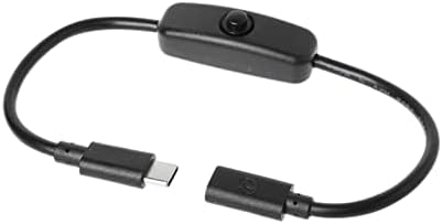 Minuteas Tip C muški za ženski USB-C produžni kabel sa prekidačem za uključivanje / isključivanje kompatibilan sa maline PI 4 kompatibilan