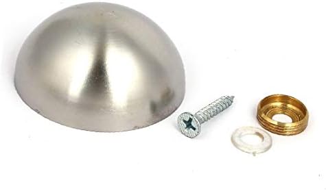 X-DREE 50mm Dia 304 nerđajući čelik kupolasta glava ogledalo navojni nokti srebrni ton 2pcs(50 mm de diámetro 304 de acero inoxidable