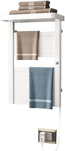 GGCG topliji ručnik, grijani ručnik od nehrđajućeg čelika hlača hlače hlači na zidu električni nosač ručnika sa policom, za kupatilo