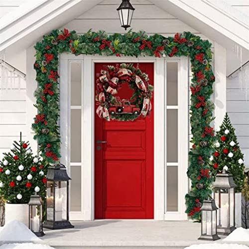 ZlxDP božićni vijenac sa božićnim ukrašavanjem ukrašenim vijencem, prednja vrata na kućnu zabavu Viseći ukras Garland