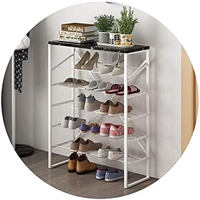WHLMYH Jednostavni stalak za cipele, željezo 5-sprat ulaz ulaz ulaz za obuću stalak za skladištenje bez sklopa štedi prostor, pogodan