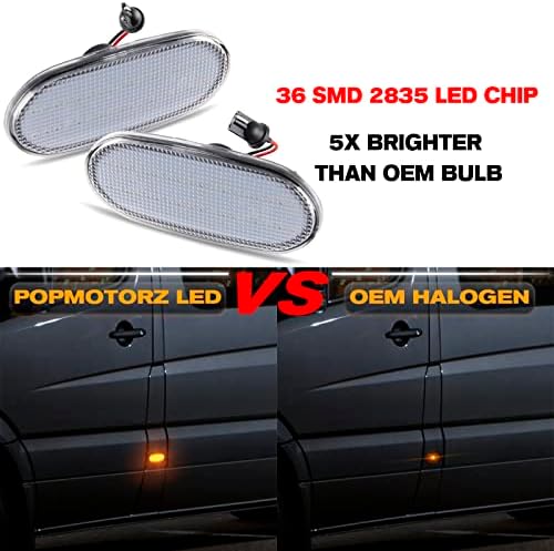 POPMOTORZ 2 paket LED bočni Marker za žmigavce bočni Marker komplet za montažu svjetla za 2006-2018 VW C-rafter | 2006-2018 Mercedes