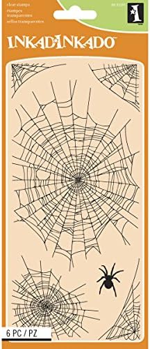 Inkadinkado 60-31291 Spider Webs Clear Set marke, Crna