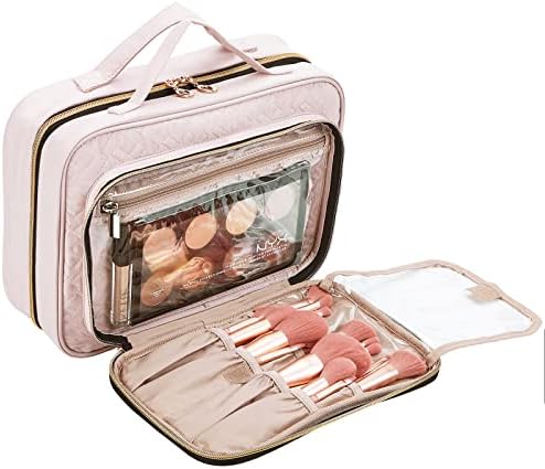 NISHEL viseća putna toaletna torba, vidljivi Organizator šminke, torbica za šminkanje putnih dodataka, tuš u kupatilu, roze
